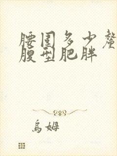 腰围多少厘米为腹型肥胖