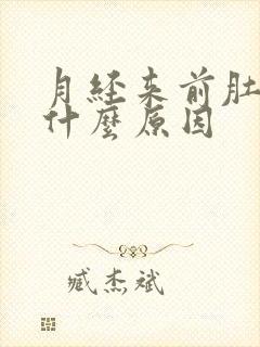 月经来前肚子痛什么原因