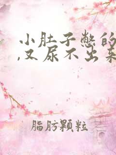 小肚子憋的想尿,又尿不出来