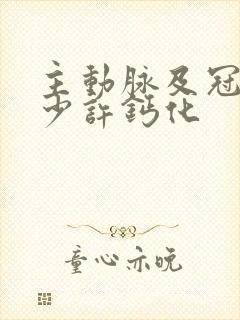 主动脉及冠脉壁少许钙化