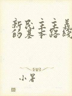 新民主主义革命的基本路线