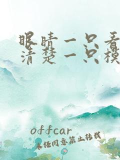 眼睛一只看东西清楚一只模糊是什么原因