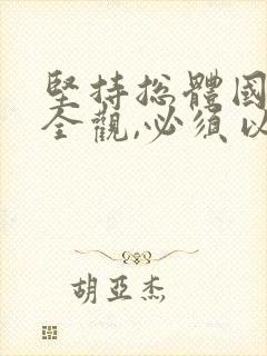 坚持总体国家安全观,必须以()为依托