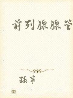 前列腺腺管阻塞