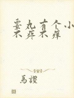 睾丸有个小疙瘩不疼不痒