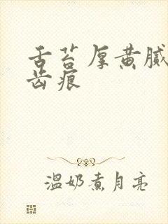 舌苔厚黄腻边有齿痕