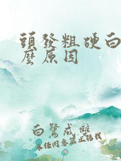 头发粗硬白是什么原因