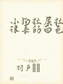 小狗拉屎拉出来很长的白色的虫子