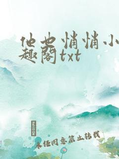 他也悄悄小说笔趣阁txt