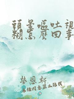 头晕呕吐视力模糊怎么回事