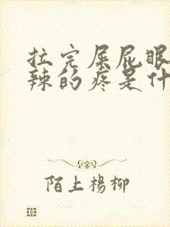 拉完屎屁眼火辣辣的疼是什么原因