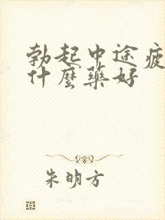 勃起中途疲软吃什么药好