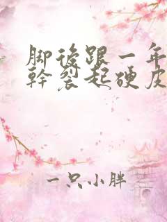 脚后跟一年四季干裂起硬皮裂口子怎么办