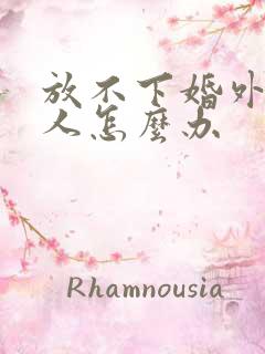 放不下婚外情男人怎么办