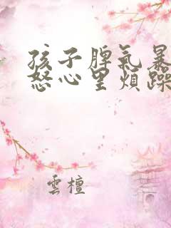 孩子脾气暴躁易怒心里烦躁