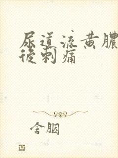 尿道流黄脓小便后刺痛