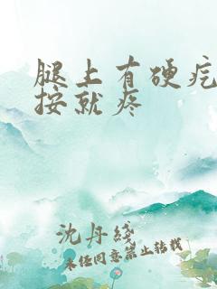 腿上有硬疙瘩一按就疼