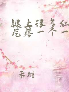 腿上很多红色的疙瘩一个一个痒痒的