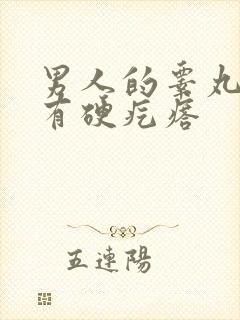 男人的睾丸里面有硬疙瘩