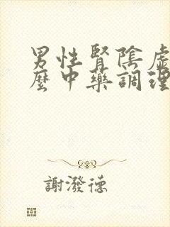 男性肾阴虚吃什么中药调理