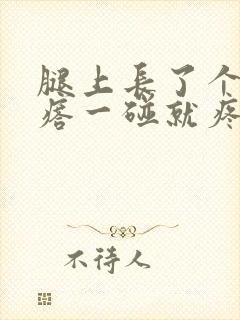 腿上长了个硬疙瘩一碰就疼