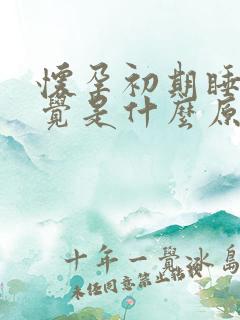 怀孕初期睡不着觉是什么原因造成的