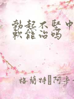 勃起不坚中途疲软能治吗