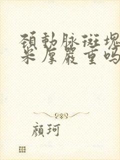 颈动脉斑块3毫米厚严重吗