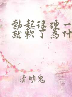 勃起很硬一会儿就软了为什么