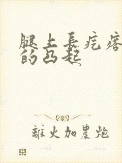 腿上长疙瘩硬硬的凸起