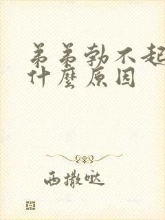 弟弟勃不起来是什么原因