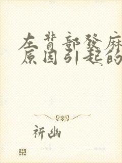 左背部发麻什么原因引起的