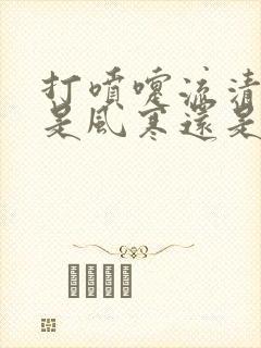 打喷嚏流清鼻涕是风寒还是风热