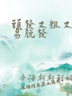 头发又粗又硬容易脱发