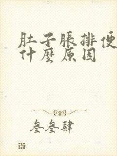 肚子胀排便困难什么原因