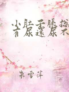 小肚子胀总感觉有尿还尿不出来多点