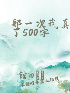 那一次我真感动了500字