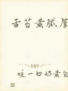 舌苔黄腻厚口臭