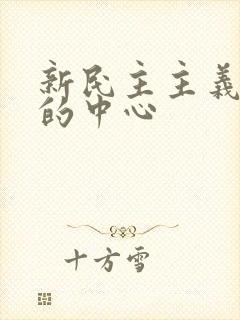 新民主主义革命的中心