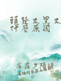 头发又黑又粗是什么原因