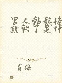 男人勃起后很快就软了是什么原因