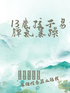 13岁孩子易怒脾气暴躁