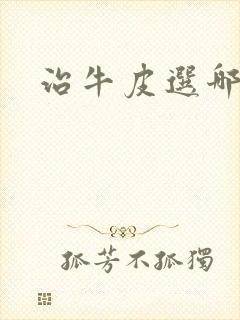 治牛皮选哪里好