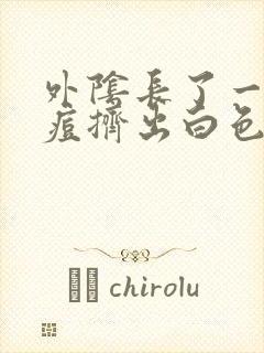 外阴长了一个痘痘挤出白色的东西