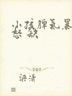 小孩脾气暴躁易怒 缺