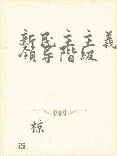 新民主主义革命领导阶级