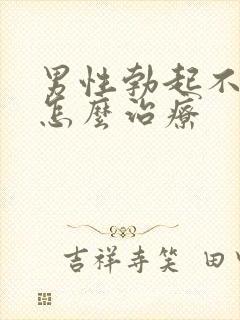 男性勃起不坚 怎么治疗