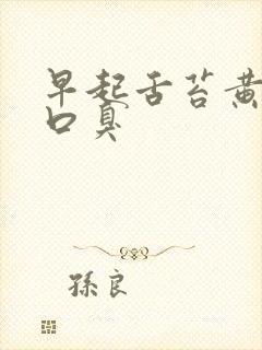 早起舌苔黄厚腻口臭