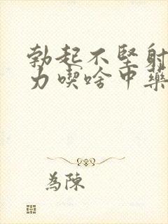 勃起不坚射精无力吃啥中药