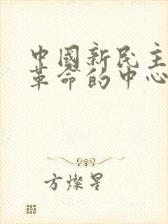 中国新民主主义革命的中心问题